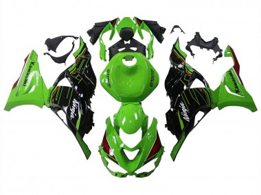 Online 2023-2025 Kawasaki ZX6R Motorcycle Fairings - Green Black Canada