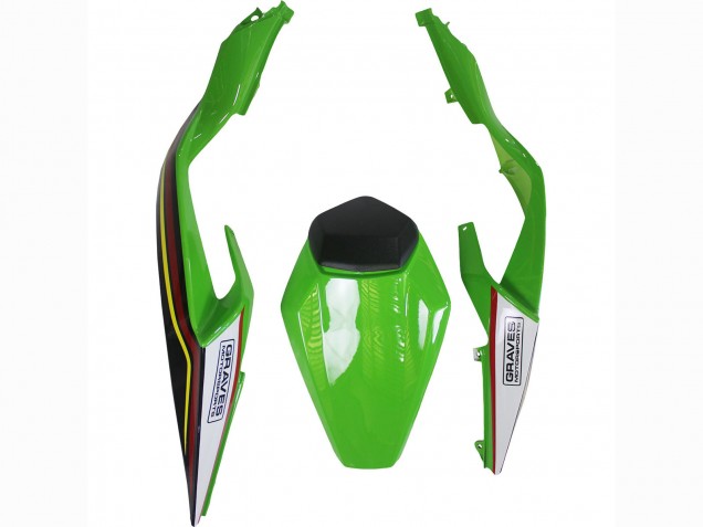 2023-2025 Kawasaki ZX6R Motorcycle Fairings - Green Black Red Yellow Dunlop Canada