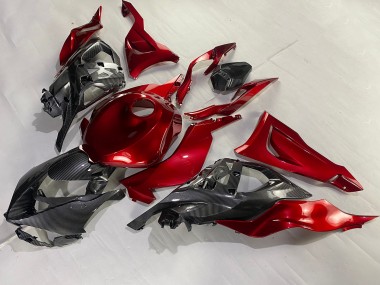 Online 2023-2025 Kawasaki ZX6R Motorcycle Fairings - Red Carbon Fiber Canada