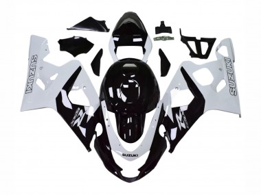 Online 2004-2005 Suzuki GSXR 600 / GSXR 750 Motorcycle Fairings - White Black Canada