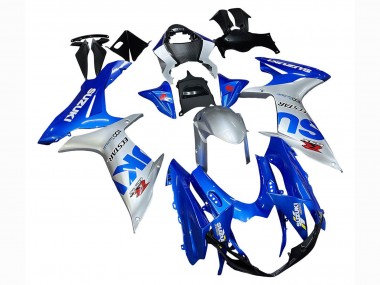 Online 2011-2024 Suzuki GSXR 600 / GSXR 750 Motorcycle Fairings - Blue Silver Ecstar Canada