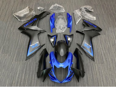 Online 2011-2024 Suzuki GSXR 600 / GSXR 750 Motorcycle Fairing Kits - Blue Matte Black Canada