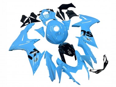 Online 2011-2024 Suzuki GSXR 600 / GSXR 750 Motorcycle Fairings - Light Blue Black Canada