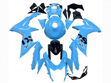 Online 2011-2024 Suzuki GSXR 600 / GSXR 750 Motorcycle Fairings - Light Blue Black Canada