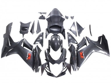Online 2011-2024 Suzuki GSXR 600 / GSXR 750 Motorcycle Fairings - Black Carbon Fiber Red Canada