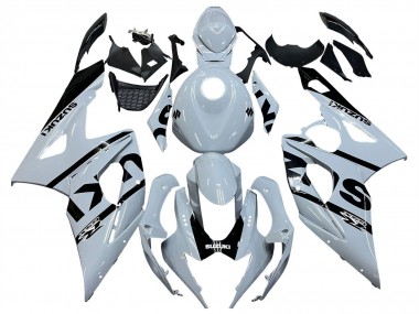Online 2005-2006 Suzuki GSXR 1000 Motorcycle Fairings - White Black Canada