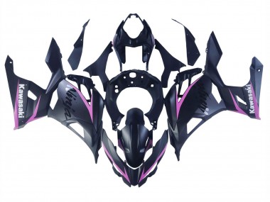 Online 2018-2024 Kawasaki Ninja 400 Motorcycle Fairings - Matte Black Pink Canada