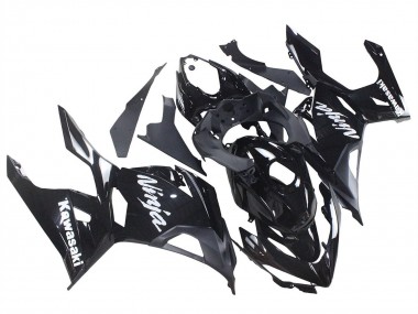 Online 2018-2024 Kawasaki Ninja 400 Motorcycle Fairings - Glossy Black Matte Black White Decals Canada