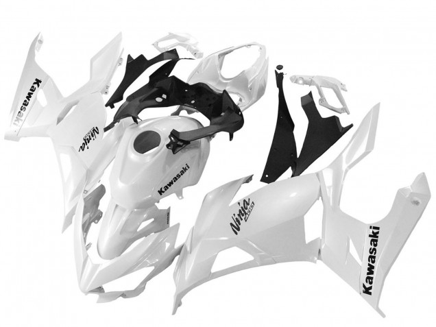 2018-2024 Kawasaki Ninja 400 Motorcycle Fairings - Glossy White Canada
