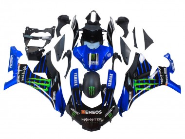 Online 2015-2019 Yamaha YZF 1000 R1 Motorcycle Fairings - Blue Matte Black Green Monster ENEOS Canada