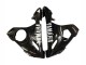 2006-2009 Yamaha YZF R6S Motorcycle Fairings - Glossy Black White Decals Canada