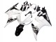 2003-2004 Yamaha YZF R6 Motorcycle Fairing - White Glossy Black Canada