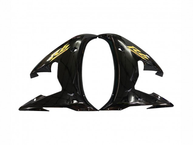 2006-2009 Yamaha YZF R6S Motorcycle Fairings - Glossy Black Gold Decals Canada