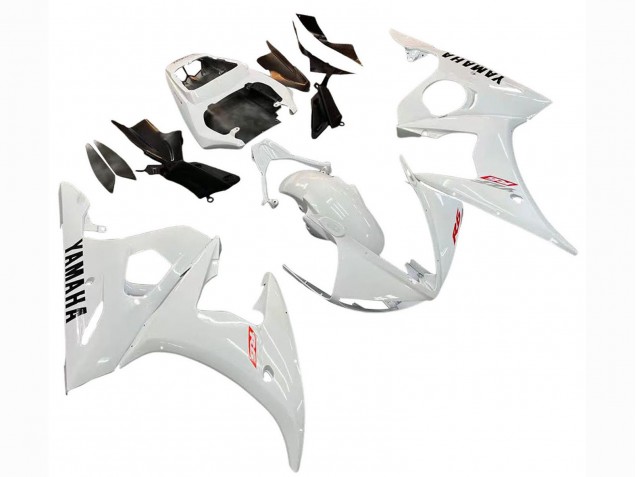 2003-2004 Yamaha YZF R6 Motorcycle Fairing - White Canada