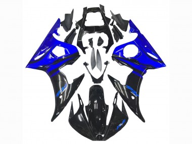 Online 2003-2004 Yamaha YZF R6 Motorcycle Fairing - Blue Glossy Black Canada