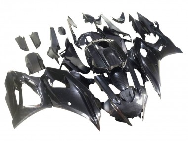 Online 2021-2024 Yamaha YZF R7 Motorcycle Fairings - Black Carbon Fiber Carbon Fiber Canada