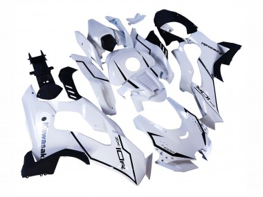 Online 2021-2025 Kawasaki ZX10R Motorcycle Fairings - White Black Canada