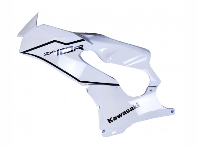 2021-2025 Kawasaki ZX10R Motorcycle Fairings - White Black Canada
