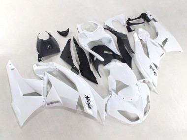 Online 2009-2012 Kawasaki ZX6R Motorcycle Fairings - White Black Ninja Canada