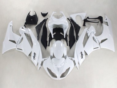 Online 2009-2012 Kawasaki ZX6R Motorcycle Fairings - White Black Ninja Canada