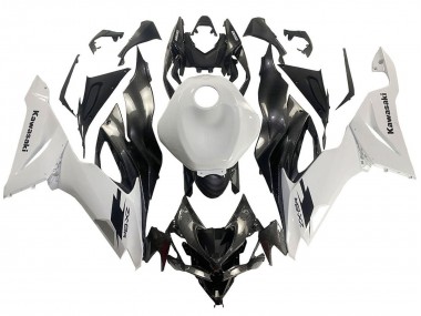 Online 2019-2022 Kawasaki ZX6R Motorcycle Fairings - White Black Carbon Fiber Canada