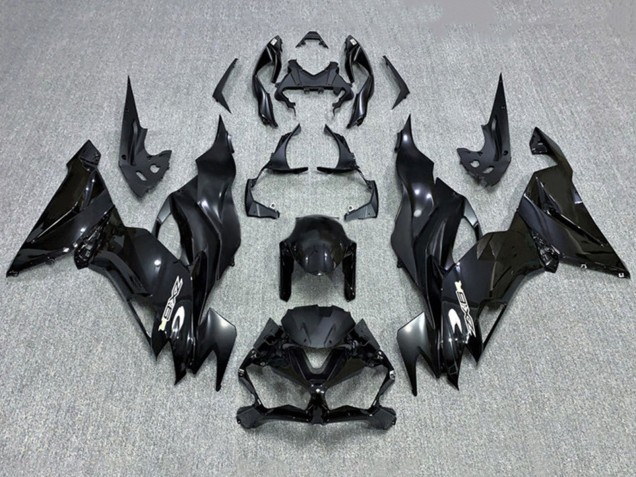 2019-2022 Kawasaki ZX6R Motorcycle Fairing - Glossy Black Canada