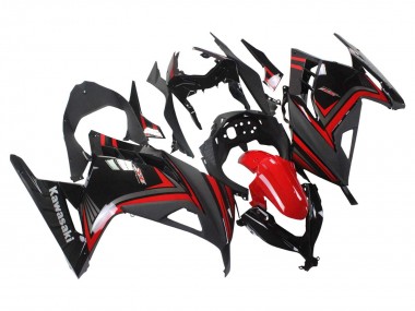 Online 2013-2024 Kawasaki EX300 Motorcycle Fairings - Red Black Canada