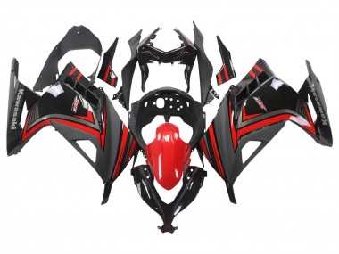 Online 2013-2024 Kawasaki EX300 Motorcycle Fairings - Red Black Canada