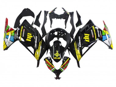 Online 2013-2024 Kawasaki EX300 Motorcycle Fairings - Glossy Black Yellow Red Green Blue White Canada