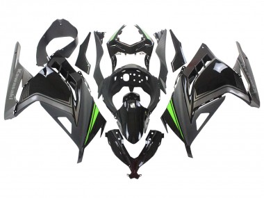 Online 2013-2024 Kawasaki EX300 Motorcycle Fairings - Glossy Black Matte Black Green Canada