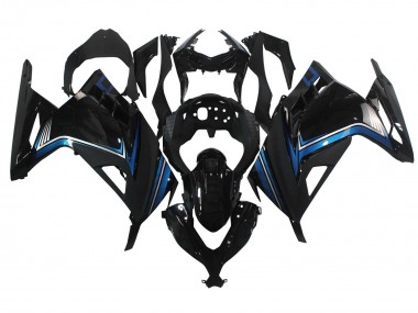 Online 2013-2024 Kawasaki EX300 Motorcycle Fairings - Glossy Black Blue Canada