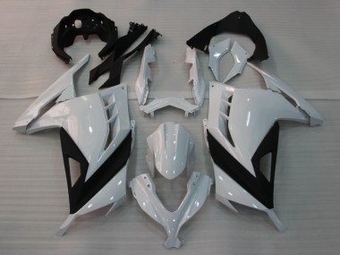 Online 2013-2024 Kawasaki EX300 Motorcycle Fairings - Glossy White Black Canada