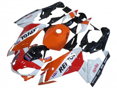 Online 2006-2011 Aprilia RS125 Motorcycle Fairings - White Orange Red Repsol Canada