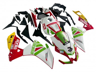 Online 2012-2018 Aprilia RS4 50 125 Motorcycle Fairing - White Red Green Yellow Alitalia Canada