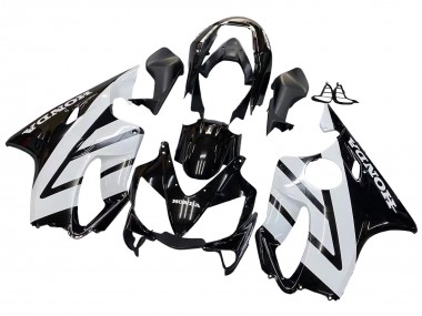 Online 2004-2007 Honda CBR600 F4i Motorcycle Fairings - White Glossy Black Canada