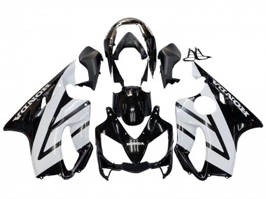 Online 2004-2007 Honda CBR600 F4i Motorcycle Fairings - White Glossy Black Canada