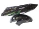 1996-2007 Honda CBR1100XX Blackbird Motorcycle Fairing - Glossy Black Green Flame Canada