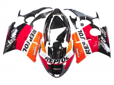Online 1996-2007 Honda CBR1100XX Blackbird Abs Motorcycle Fairings - Orange White Red Glossy Black Repsol Canada
