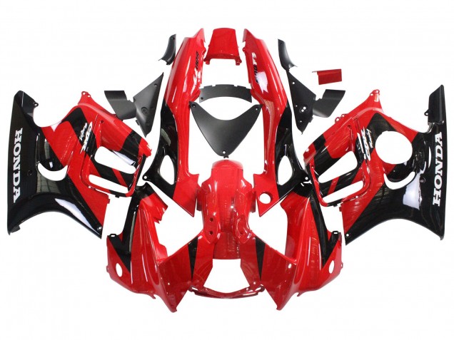 1997-1998 Honda CBR600 F3 Motorcycle Fairings - Red Glossy Black Canada