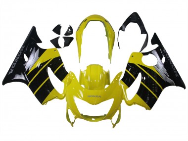 Online 1999-2000 Honda CBR600 F4 Motorcycle Fairings - Yellow Glossy Black Canada