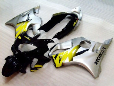Online 1999-2000 Honda CBR600 F4 Motorcycle Fairings - Silver Yellow Glossy Black Canada