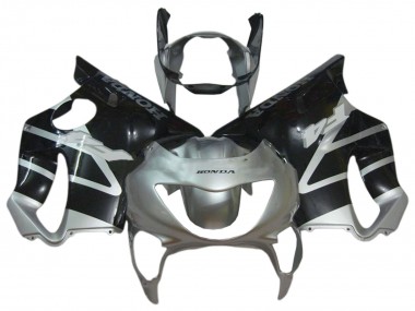 Online 1999-2000 Honda CBR600 F4 Motorcycle Fairings - Silver Glossy Black Canada