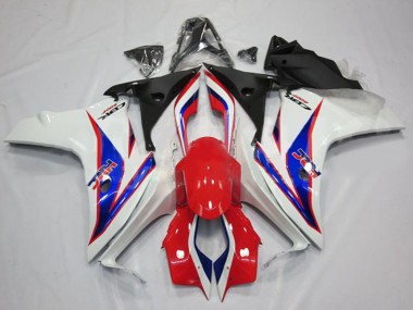 Online 2011-2013 Honda CBR600F Motorcycle Fairings - White Red Blue HRC Canada