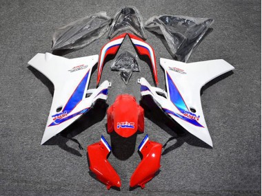 Online 2011-2013 Honda CBR600F Motorcycle Fairing - White Red Blue HRC Canada