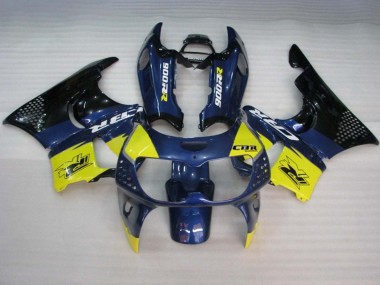 Online 1994-1995 Honda CBR900RR 893 Motorcycle Fairings - Blue Yellow Glossy Black Canada