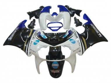 Online 1998-1999 Honda CBR900RR 919 Motorcycle Fairings - White Blue Glossy Black Konica Minolta Canada