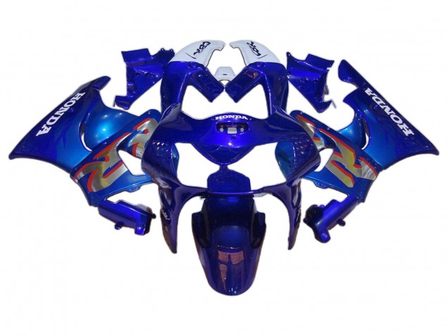 1998-1999 Honda CBR900RR 919 Motorcycle Fairings - White Blue Silver Canada