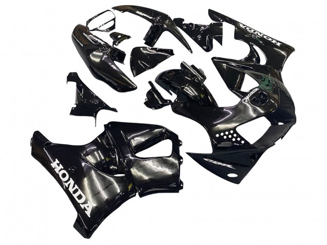 1998-1999 Honda CBR900RR 919 Motorcycle Fairings - Glossy Black White Decals Canada