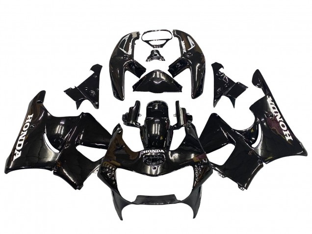 1998-1999 Honda CBR900RR 919 Motorcycle Fairings - Glossy Black White Decals Canada