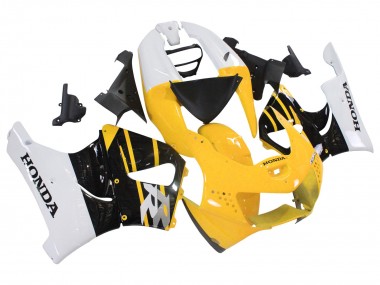 Online 1998-1999 Honda CBR900RR 919 Motorcycle Fairings - White Yellow Glossy Black Canada